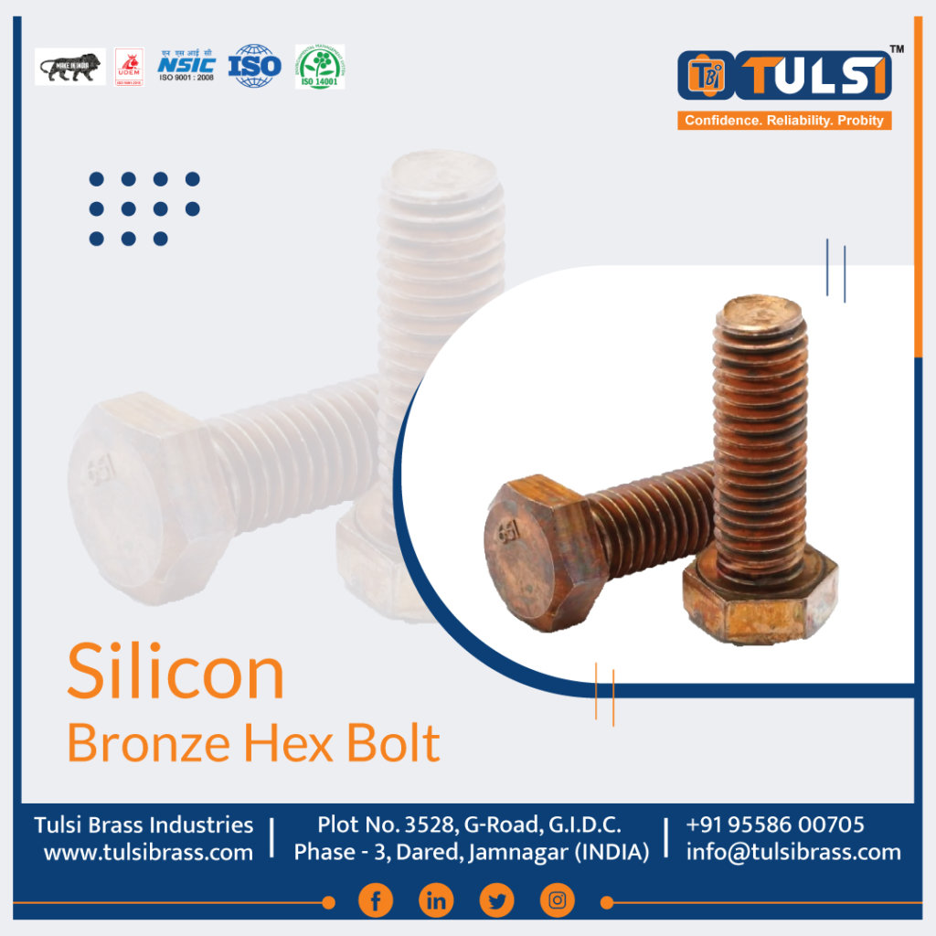 Silicon Bronze Hex Bolts