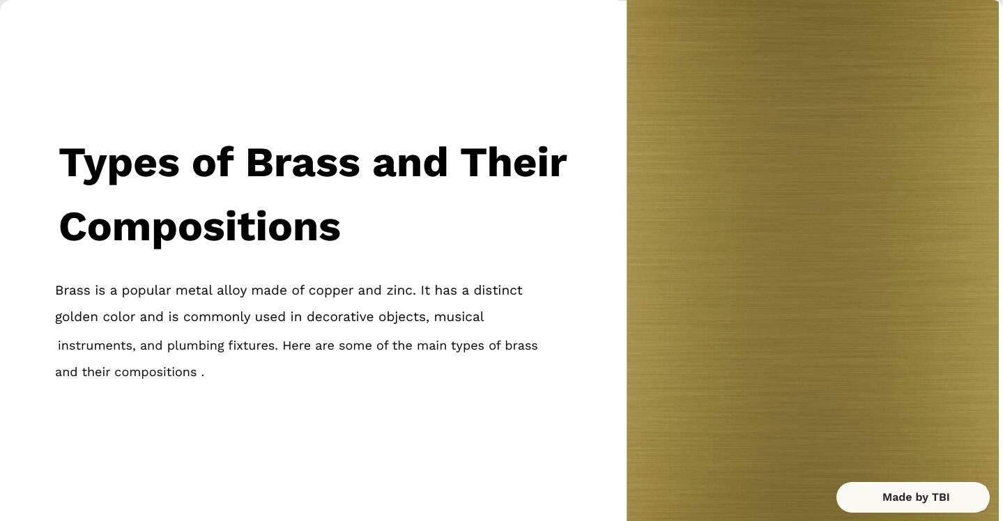 Understanding the Composition, Nature, and Characteristics of Brass, Brass  